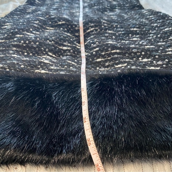 Calvin Klein shift dress with fur bottom size 6 winter Christmas - Picture 9 of 11